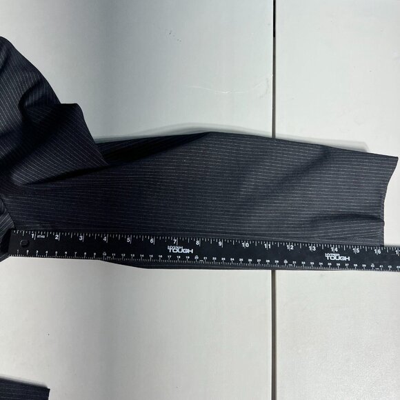 Michael Kors Blazer Jacket Sport Coat Mens 36R Black Pinstripe Wool 3-Button - Picture 12 of 14